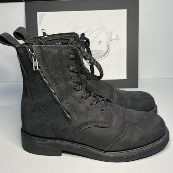 Speed and Strength Boots Black Leather Suede zip up riding boots Men’s S…